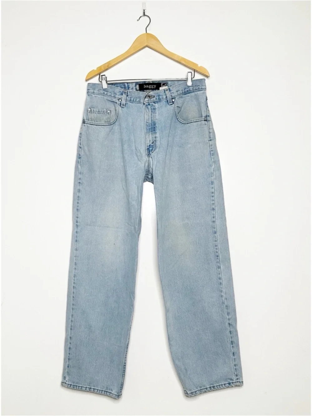 Levi’s Vintage SilverTab Baggy Jeans Y2K 90’s Made in USA Light Wash 34x32